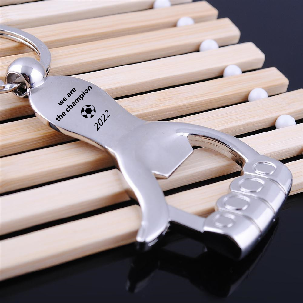Bottle Opener Keyring - Custom Text Logo Keychain Thumbs up