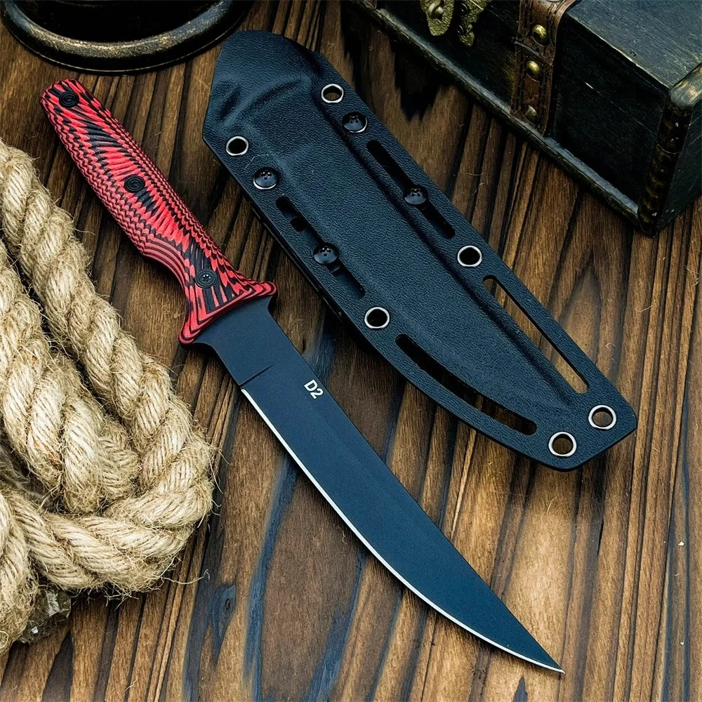 Edc Carry Fixed Blade - Fixed Blade Knife with Sheath, D2