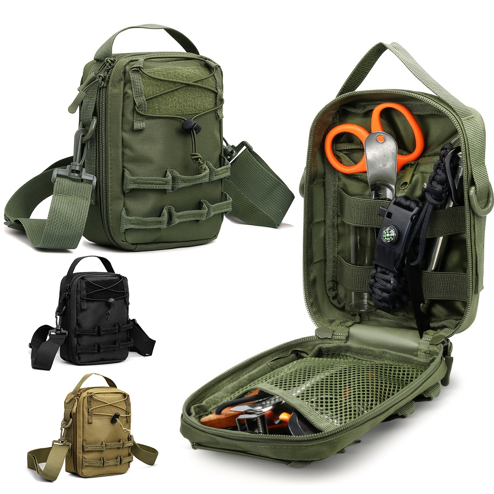 Edc Carry Belt - Tactical Molle Pouch with Shoulder Strap,