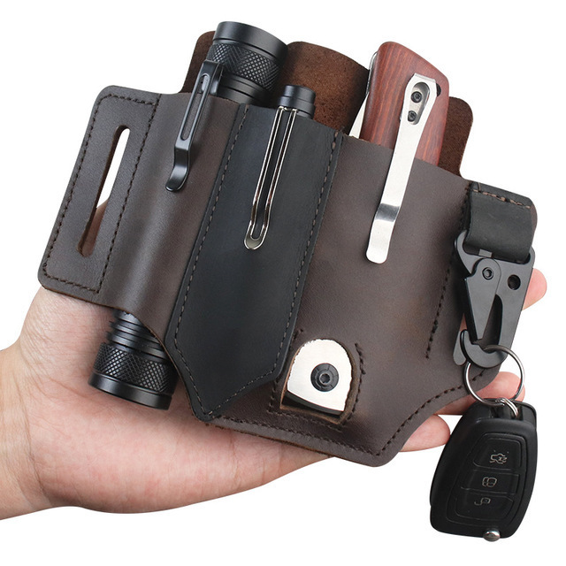 Leather EDC Tool Pouch Outdoor - Edc Everyday Carry 评论和价格