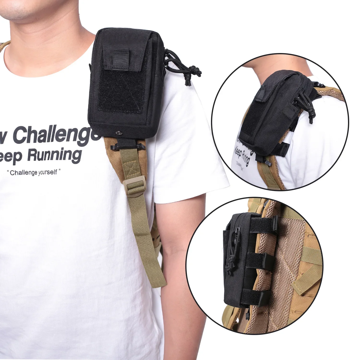 Molle Backpack Strap Phone Hol - Edc Carry Belt 评论和价格