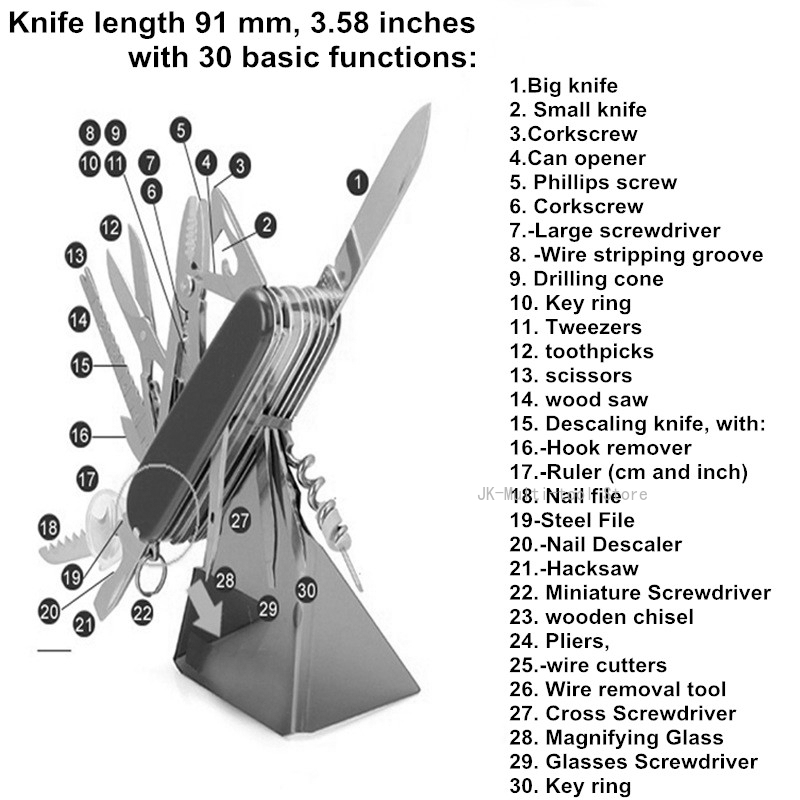 Multifunctional Folding Knife  - Edc Carry Knife 评论和价格