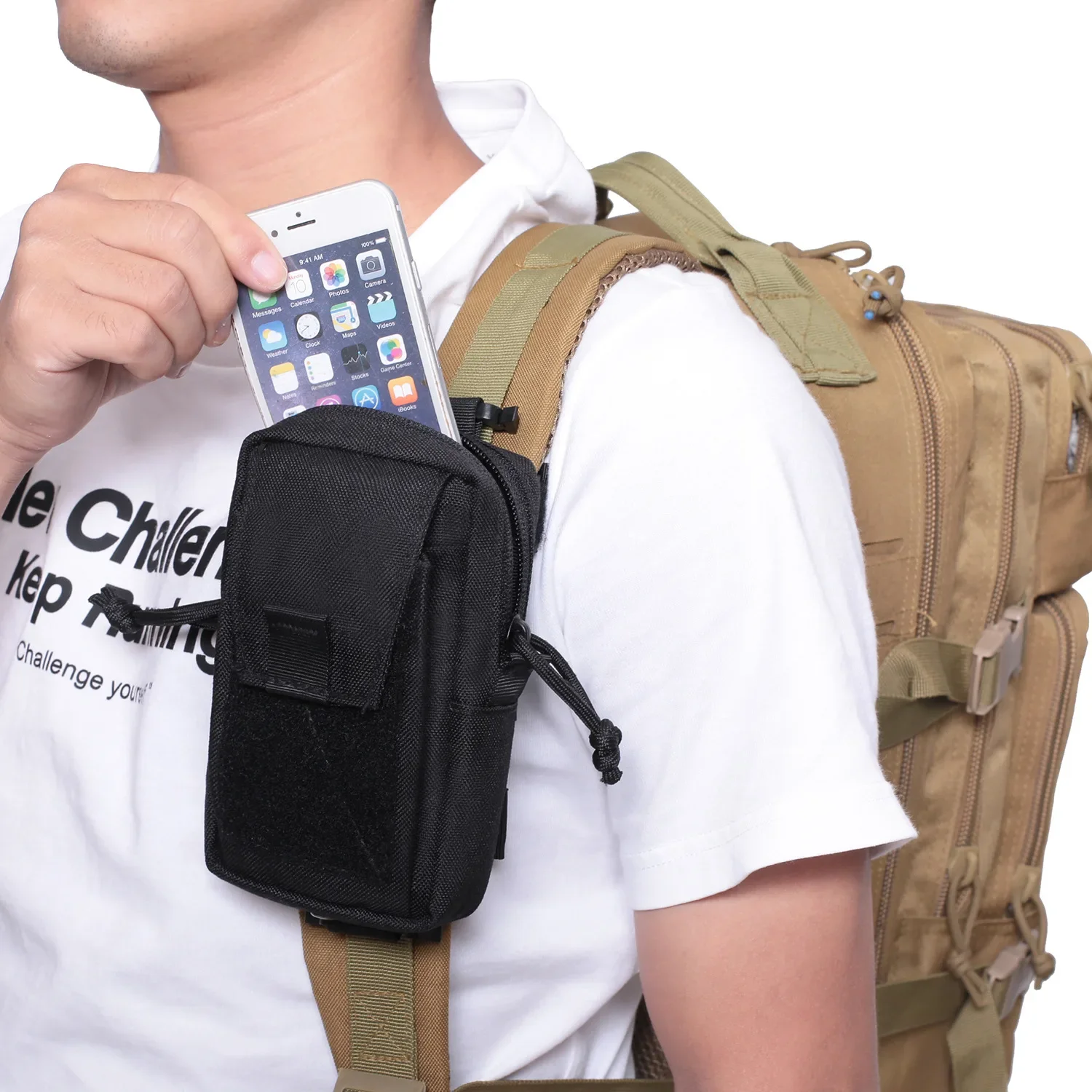 Molle Backpack Strap Phone Hol - Edc Carry Belt 评论和价格