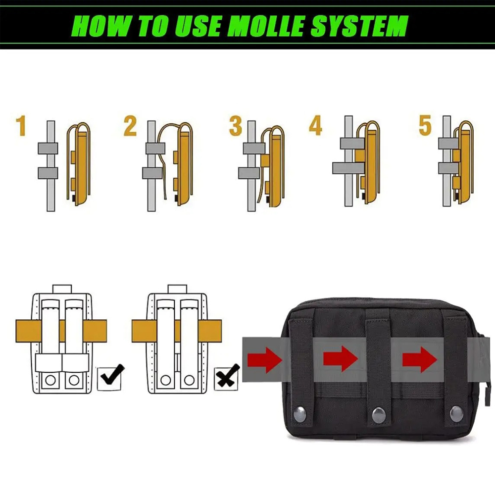 1000D Nylon Laser Cut Molle Ad - Edc Carry Belt 评论和价格