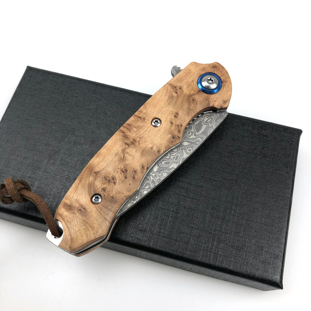 2026 new  VG10 Damascus Pocket - Edc Carry Knife 评论和价格